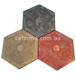 Форма для тротуарной плитки - Шестигранник-Шестиугольник
