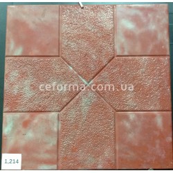 1.214 Орнамент №1 300x300x35мм Форма для тротуарной плитки из бетона.